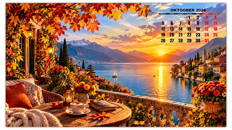 Oktoobri 2026 taustapilt 1920×1080: Inspireeri oma töölauda
